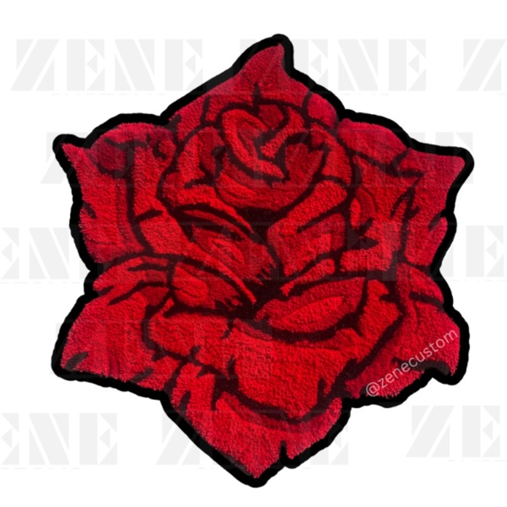 Hand-tufted Rose rug